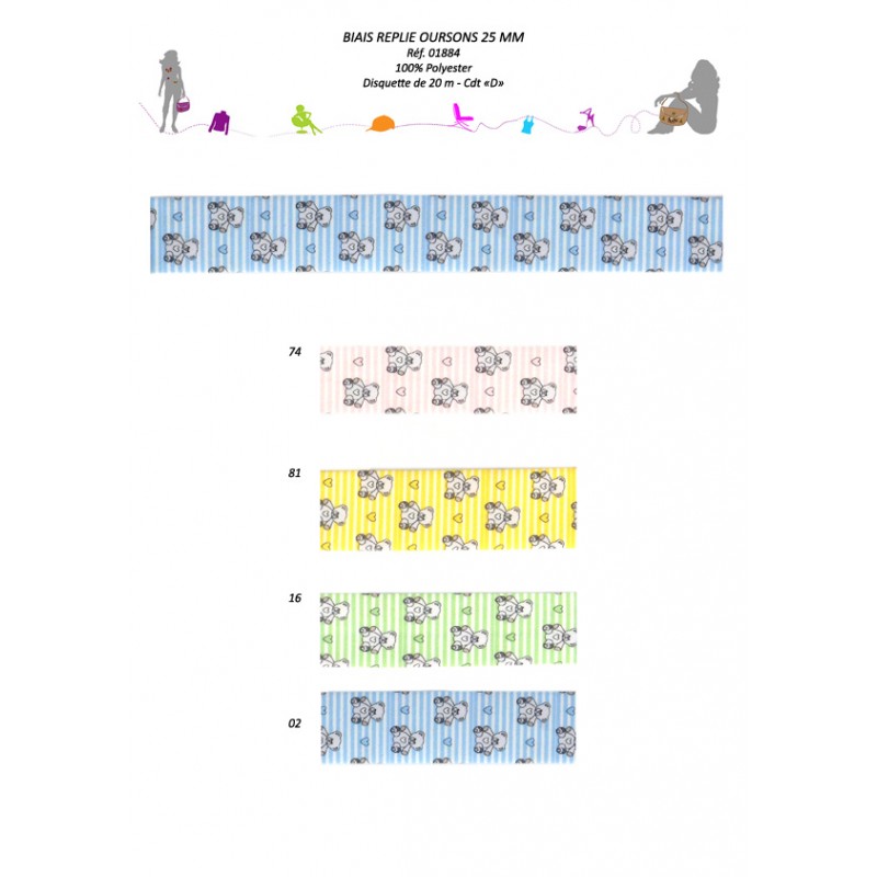 Stephanoise S1884 - BIAIS REPLIE 25/12 5/12 5 OURSONS