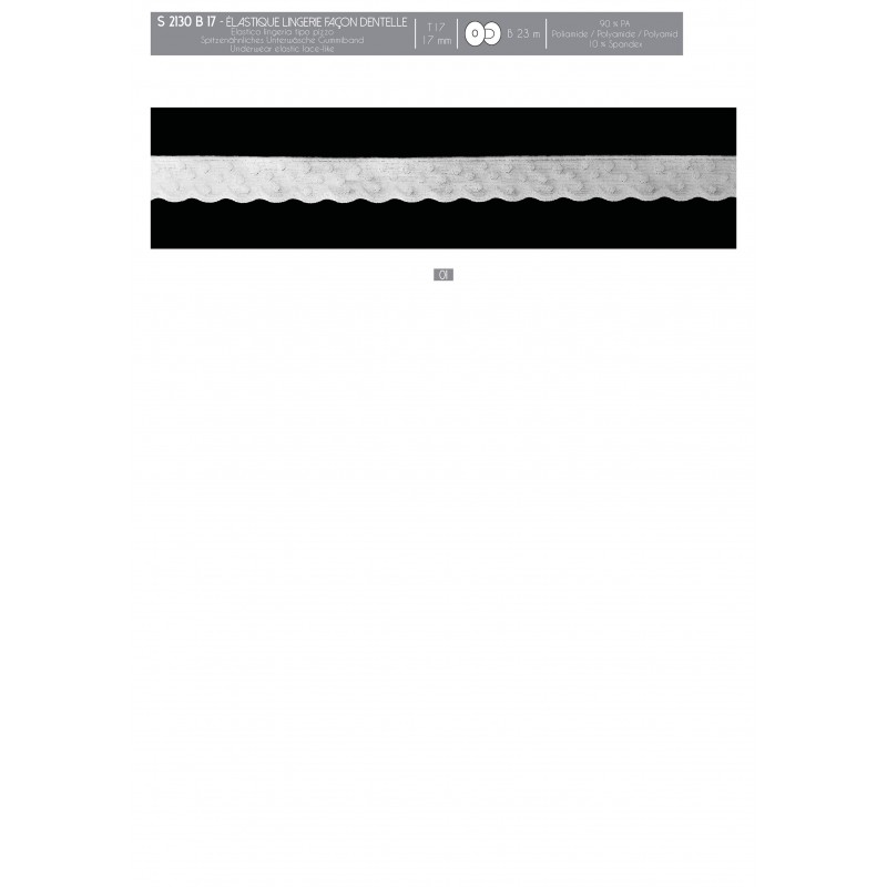 Stephanoise S2130 - ELASTIQUE LINGERIE FACON DENTELLE