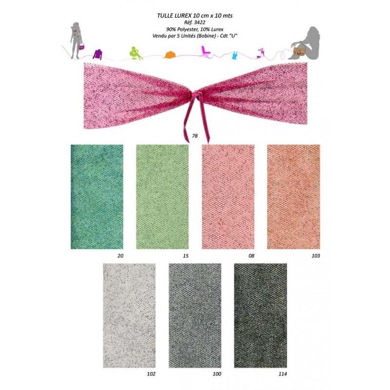 Stephanoise S3422 - TULLE FANTAISIE METALLIQUE COULEUR