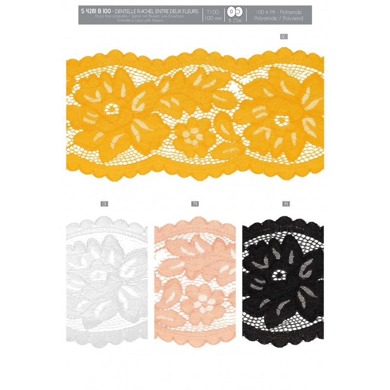 Stephanoise S4281 - DENTELLE RACHEL ENTRE DEUX FLEURS