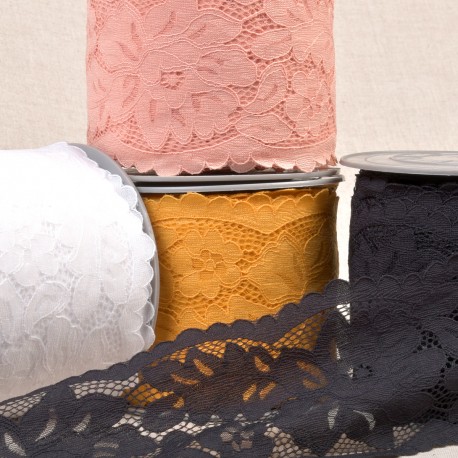 stephanoise S4281 - DENTELLE RACHEL ENTRE DEUX FLEURS