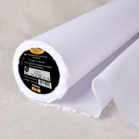stephanoise S50058 - TOILE TISSEE THERMOCOLLANTE COTON 140 G/M2