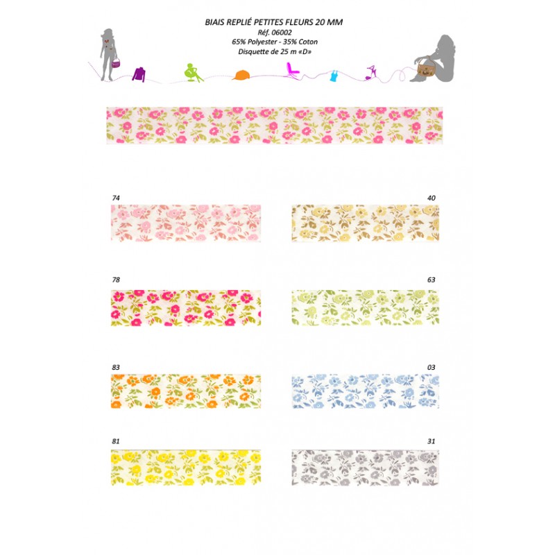 Stephanoise S6002 - BIAIS REPLIE 20/10/10 PTITES FLEURS