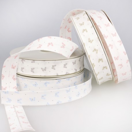 stephanoise S6020 - BIAIS REPLIE PETITS PAPILLONS 25MM