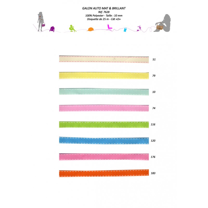 Stephanoise S7628 - GALON AUTOMATIQUE MAT ET BRILLANT