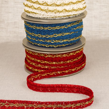 stephanoise S7846 - GALON LOSANGES AVEC SURPIQURES OR