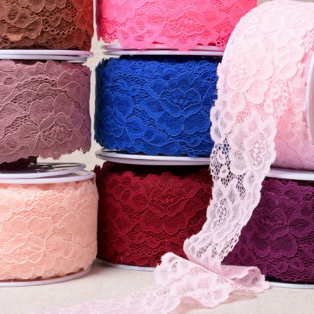 stephanoise S9149 - DENTELLE ELASTIQUE ENTRE-DEUX FLEURS