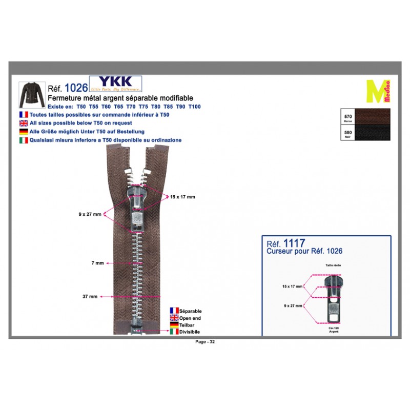 Stephanoise M1026 - MAO86H ALUMINIUM SEPARABLE