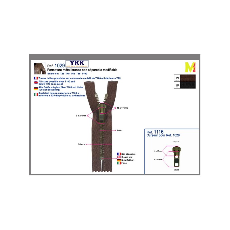 Stephanoise M1029 - MGKBC MAILLE"8" NON SEPARABLE
