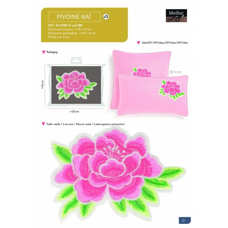 Stephanoise M11705 - XL ECUSSON FLEURS THERMOCOLLANT