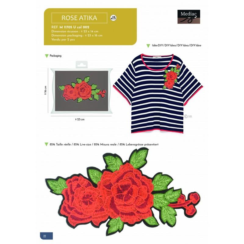 Stephanoise M11705 - XL ECUSSON FLEURS THERMOCOLLANT