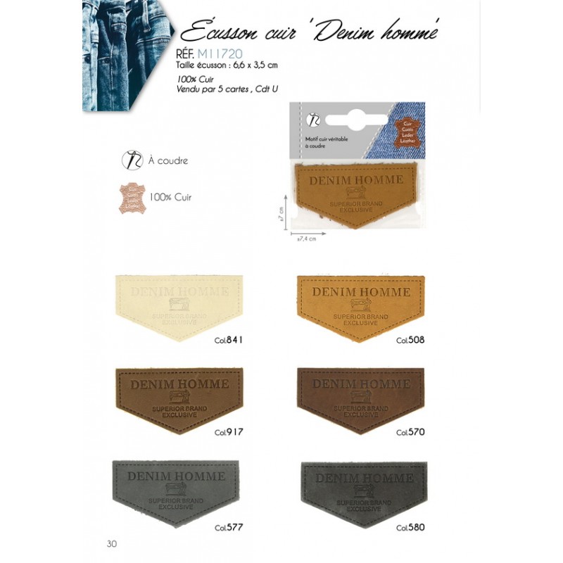 Stephanoise M11720 - L MOTIF CUIR VÉRITABLE