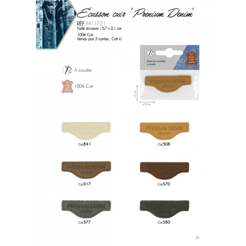 Stephanoise M11721 - L MOTIF CUIR VÉRITABLE