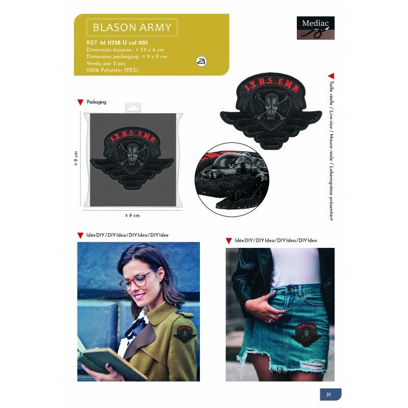 Stephanoise M11758 - ECUSSON BLASON ARMY XL