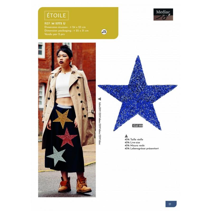 Stephanoise M11773 - XL ECUSSON PATCH ETOILE SEQUINS