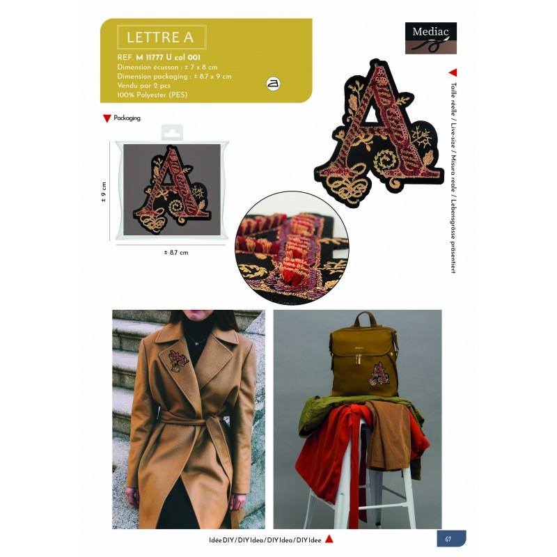 Stephanoise M11777 - XL ECUSSON PATCH LETTRE A