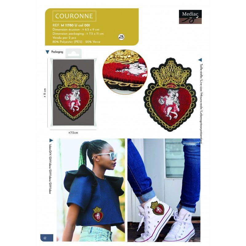 Stephanoise M11780 - XL ECUSSON PATCH COURONNE