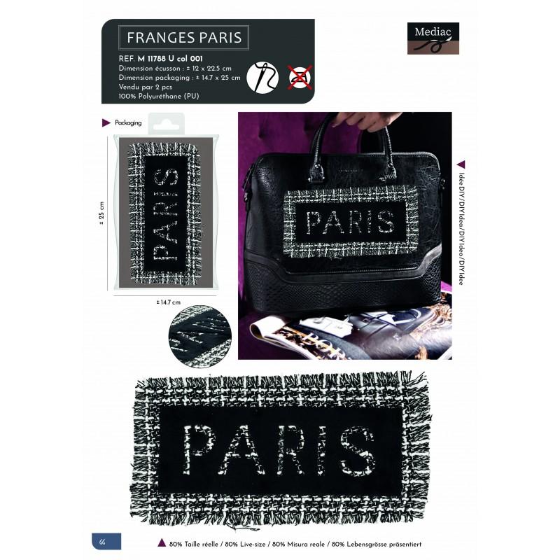 Stephanoise M11788 - XL ECUSSON PATCH FRANGES PARIS