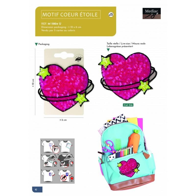 Stephanoise M11804 - MOTIF COEUR ETOILE