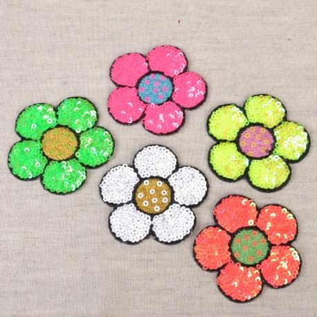 stephanoise M11807 - MOTIF FLEUR SEQUINS