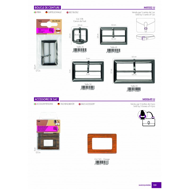 Stephanoise M1332 - BOUCLE CEINTURE