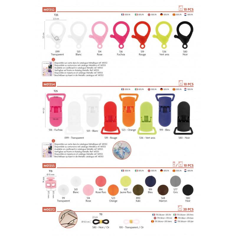 Stephanoise M1352 - MOUSQUETON PLASTIQUE 35X25MM *10