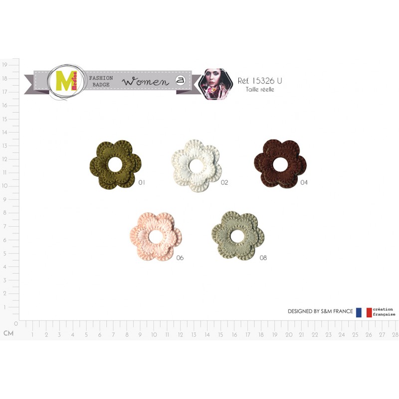 Stephanoise M15326 - S ECUSSON FLEUR MOHAIR PM