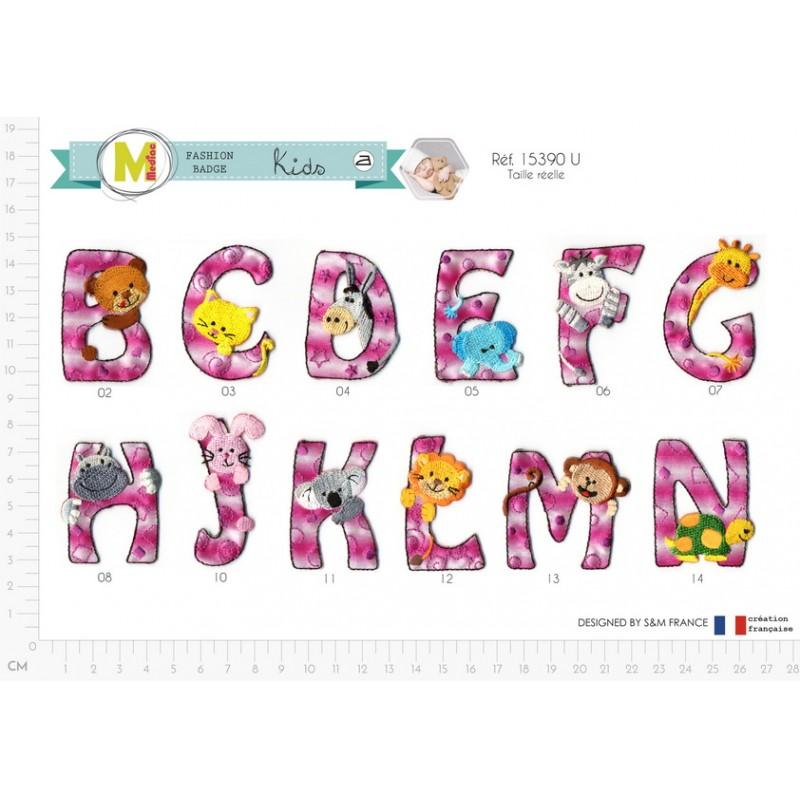 Stephanoise M15390 - M ECUSSON ALPHABET ENFANT ROSE