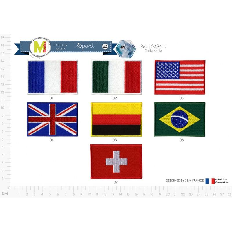 Stephanoise M15394 - M ECUSSON DRAPEAU BRODÉ