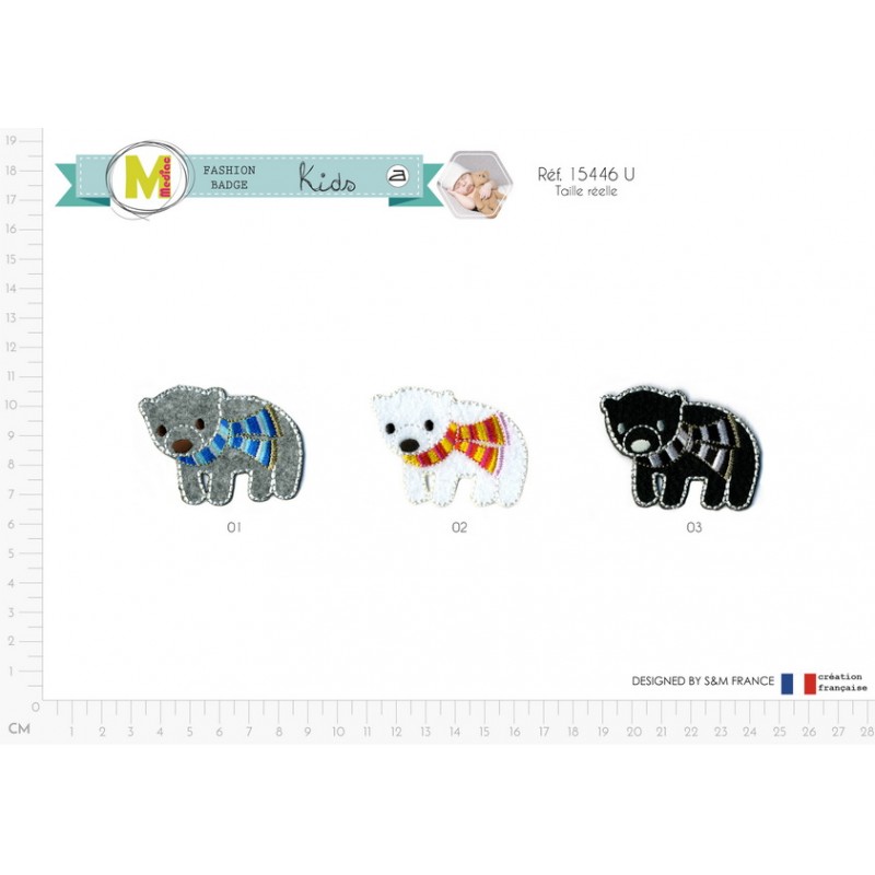 Stephanoise M15446 - M ECUSSON OURSON AVEC ECHARPE