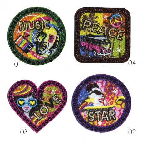 stephanoise M15469 - M ECUSSON MUSIC PEACE LOVE STAR