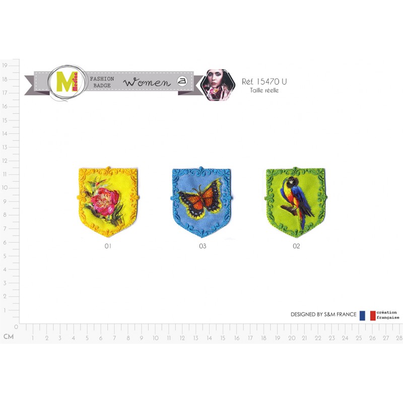 Stephanoise M15470 - M ECUSSON BLASONS FLASHY 5X4CM