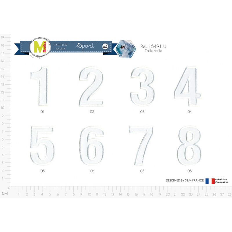 Stephanoise M15491 - S CHIFFRE BLANC