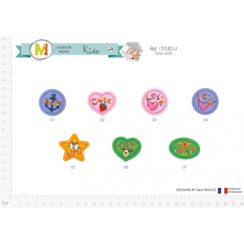 Stephanoise M15530 - S PATCH ARC EN CIEL