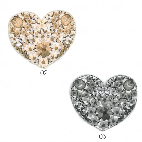 stephanoise M15577 - M ECUSSON COEUR LIBERTY BRODÉ