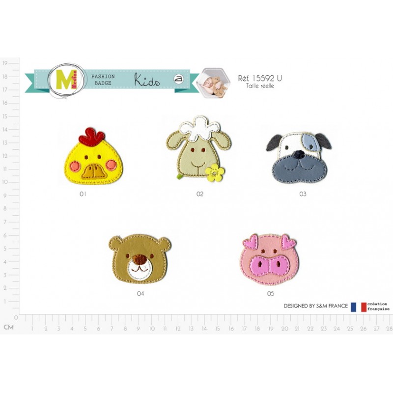 Stephanoise M15592 - M ECUSSON TETE ANIMAL SIMILI