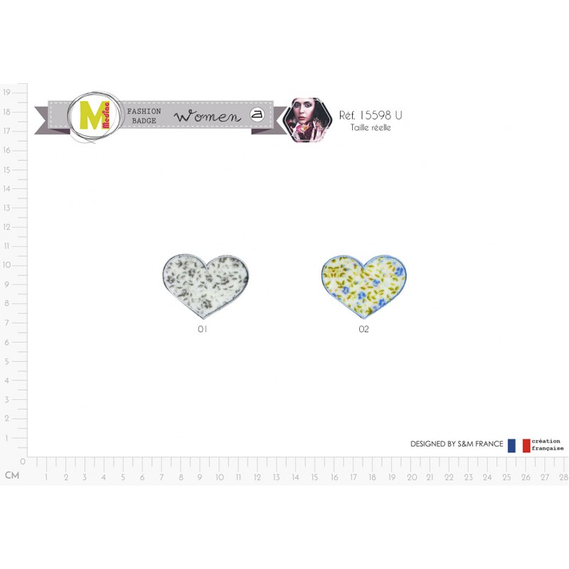 Stephanoise M15598 - M ECUSSON COEUR "LIBERTY"