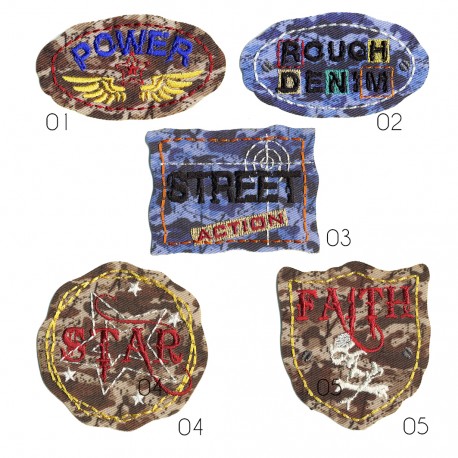 stephanoise M15633 - L JEANS USE MARRON & BLEU