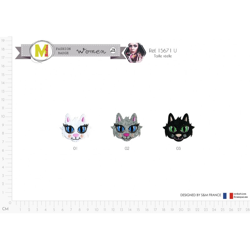 Stephanoise M15671 - S ECUSSON CHATS GROS YEUX