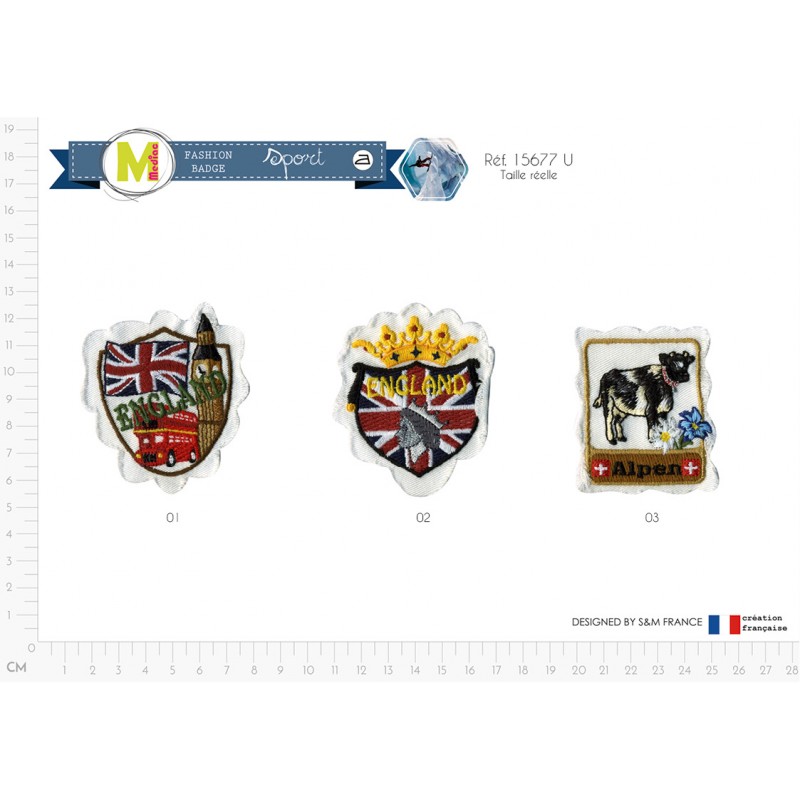 Stephanoise M15677 - M ECUSSON EMBLEME ENGLAND/ALPEN