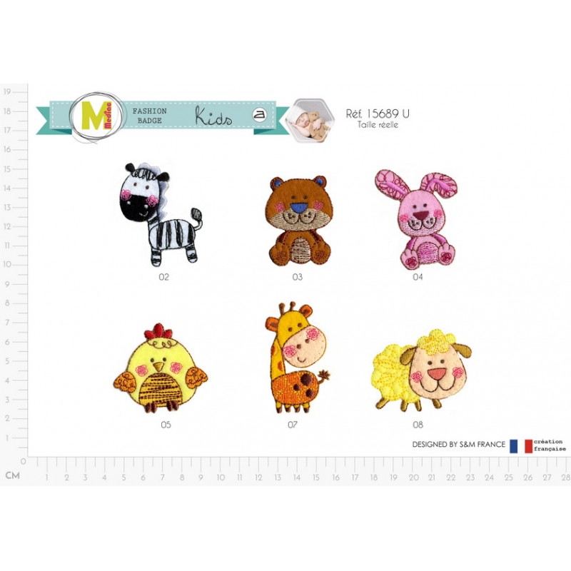 Stephanoise M15689 - S ECUSSON ANIMAUX FOND FEUTRINE