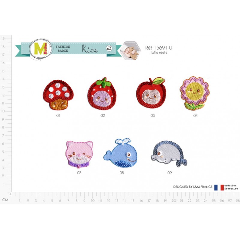 Stephanoise M15691 - S ECUSSON DIVERS MOTIFS SEQUINS