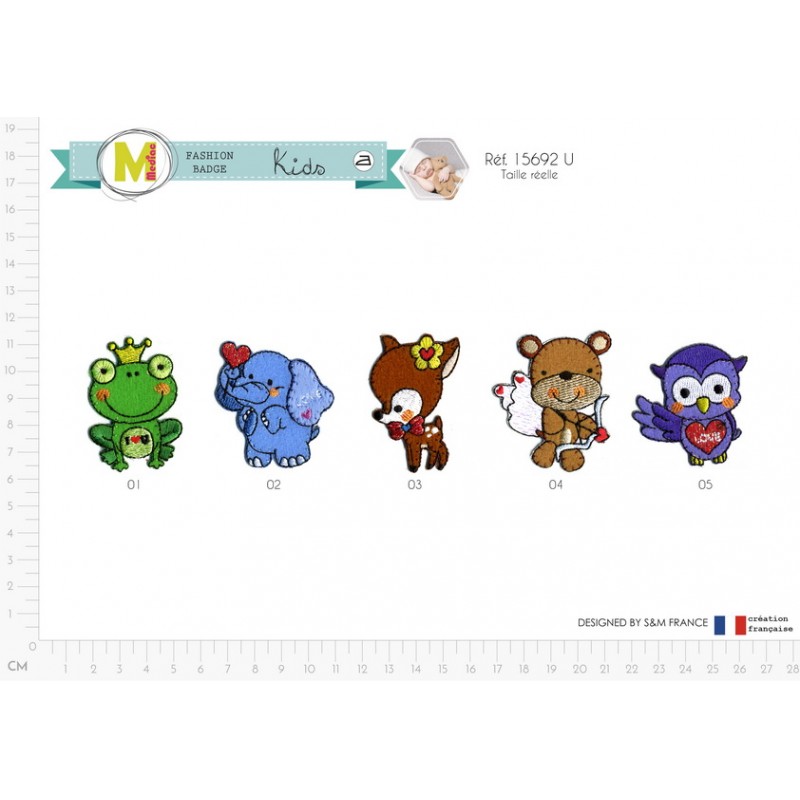 Stephanoise M15692 - S ECUSSON ANIMAUX AMOUREUX