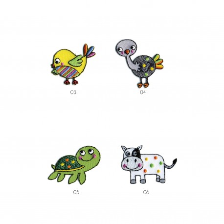 stephanoise M15695 - S ECUSSON ANIMAUX MULTICOLORES