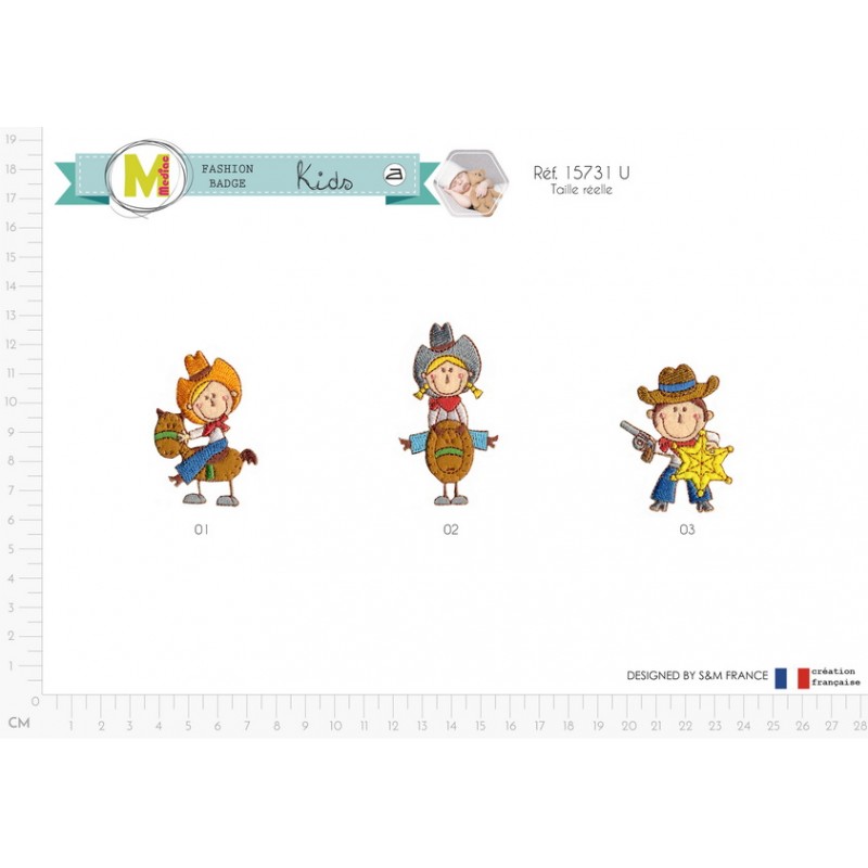 Stephanoise M15731 - S ECUSSON FARWEST POUR ENFANT