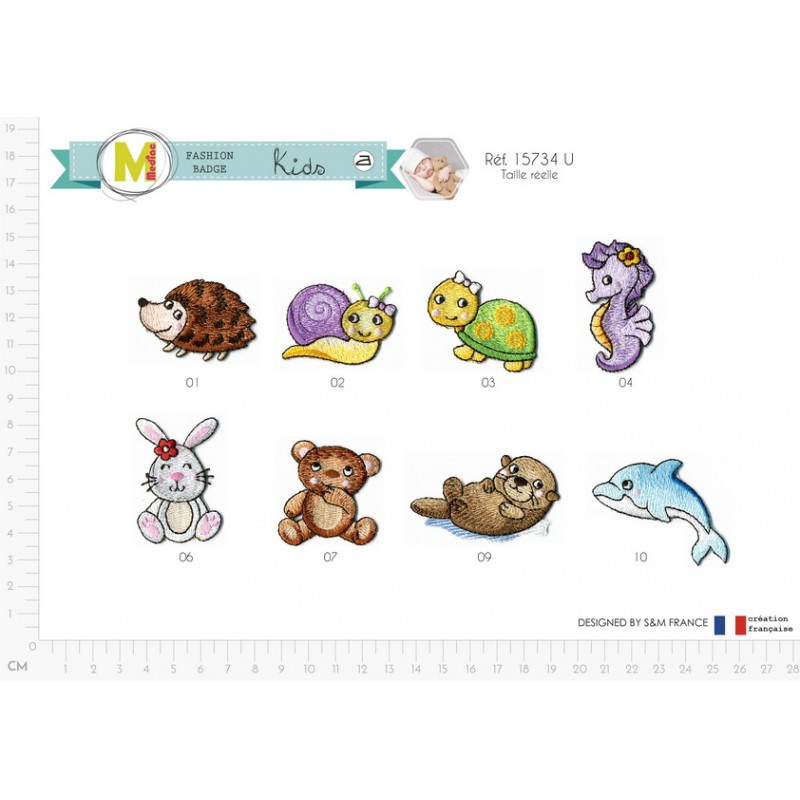 Stephanoise M15734 - S ECUSSON ANIMAUX HEUREUX