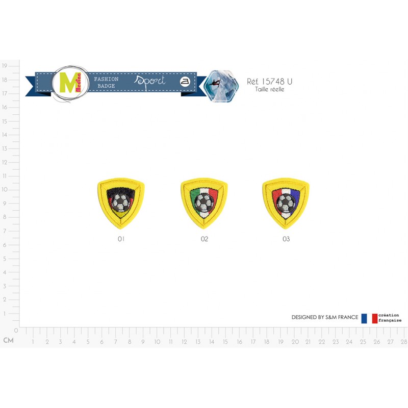 Stephanoise M15748 - S ECUSSON FANION FOOTBALL