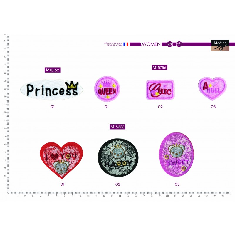 Stephanoise M15756 - S ECUSSON PM BADGE THEME LOLITA
