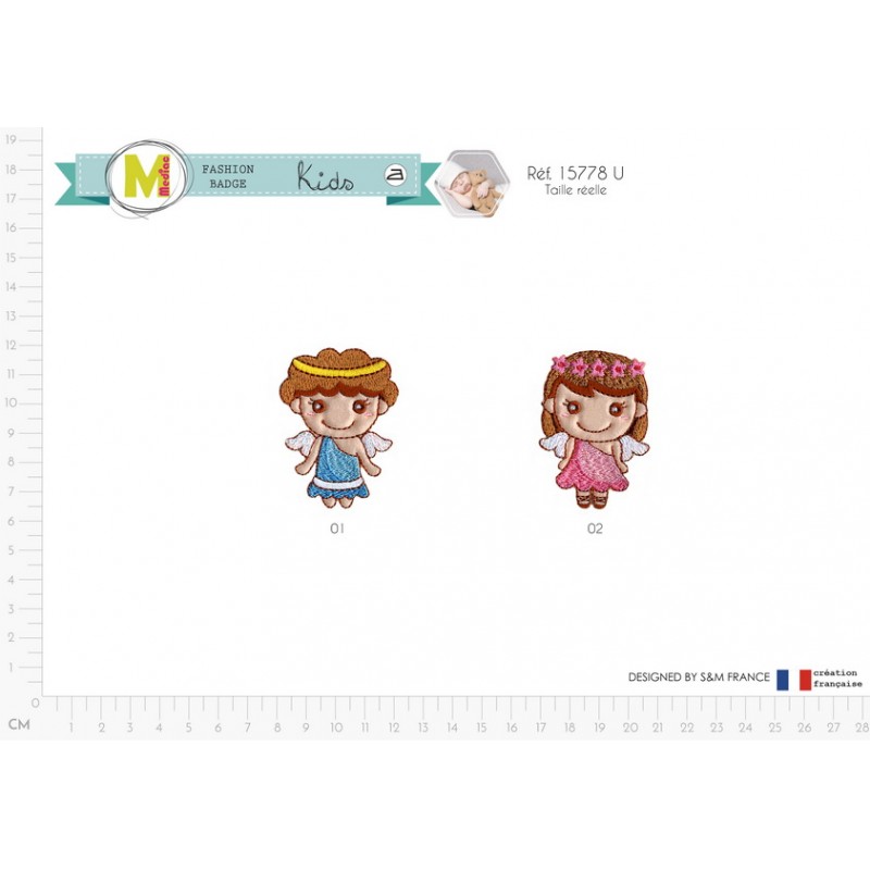 Stephanoise M15778 - S ECUSSON ANGE FILLE/GARCON