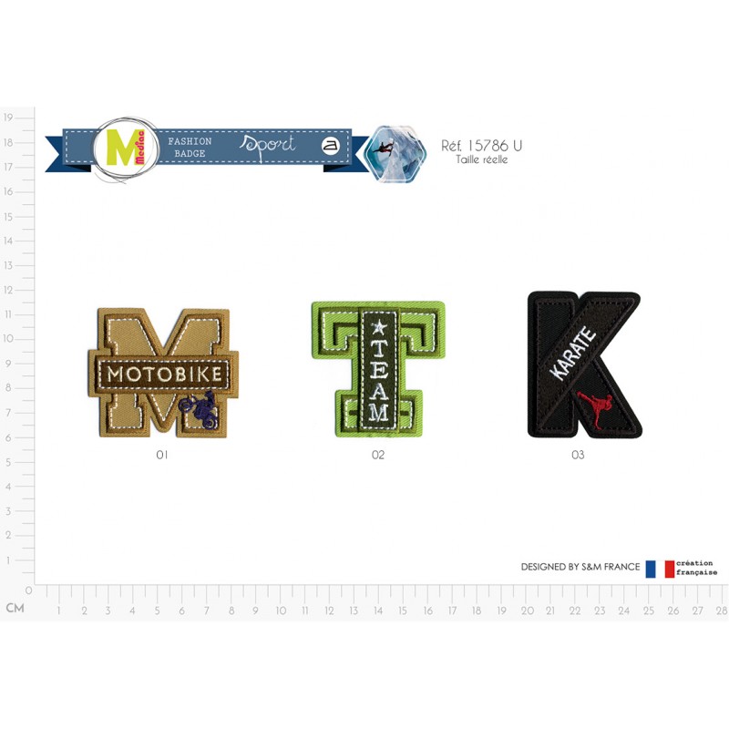 Stephanoise M15786 - M ECUSSON BLASON LETTRE